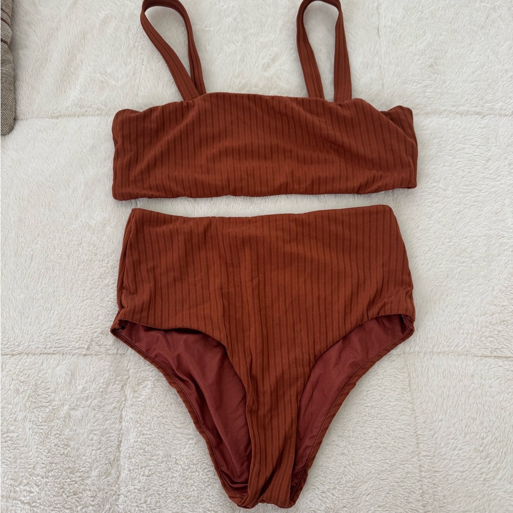 Rylee + Cru Rust Bikini Set